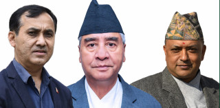 बालकृष्ण खाणलाई निलम्बन गर्नुपर्ने अडानमा   : नेपाली कांग्रेस महामन्त्री गगन थापा र विश्वप्रकाश शर्मा