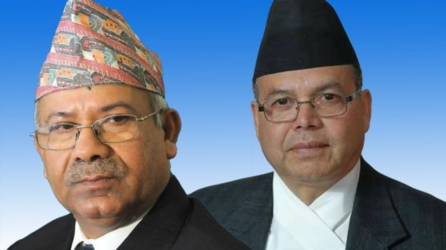 माधव नेपाल–झलनाथ खनाल    पक्षले चेतावनी आफ्ना माग पूरा नभए ४ बजे राजीनामा गर्ने
