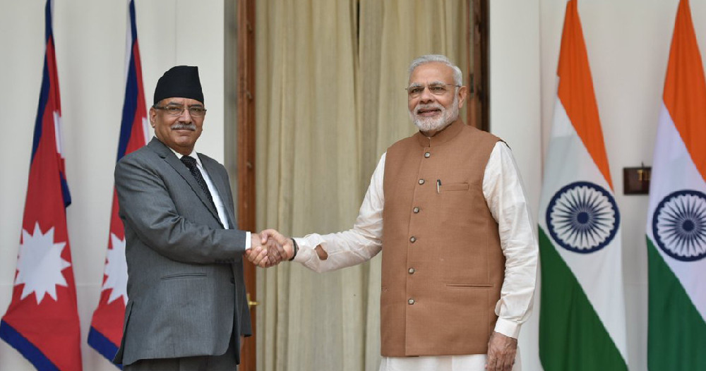 भारतले हवाइ रुट नदिने  मोदीसँगको भेटपछि प्रधानमन्त्री दाहाल निराश