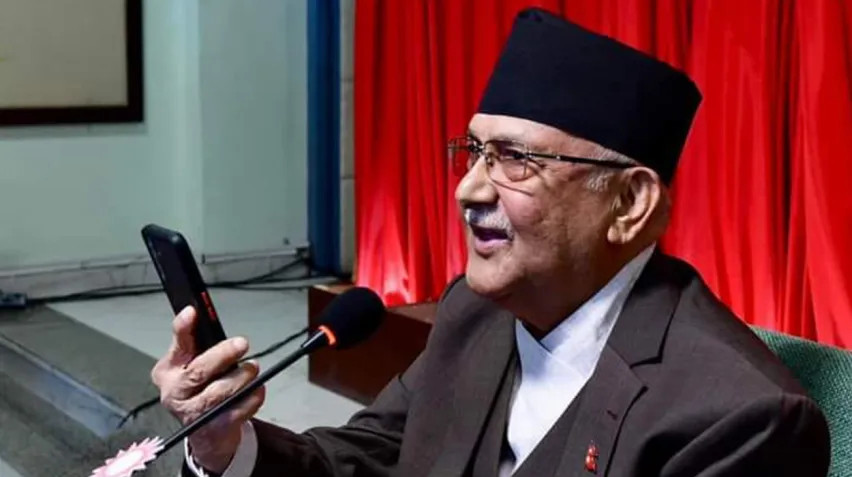 पूर्व प्रधानमन्त्री केपी शर्मा ओलीले संसद् भवनमा  गर्जदै राष्ट्रिय स्वाभिमानको रक्षापछि संसद्को गतिरोध सेटल हुनेछ