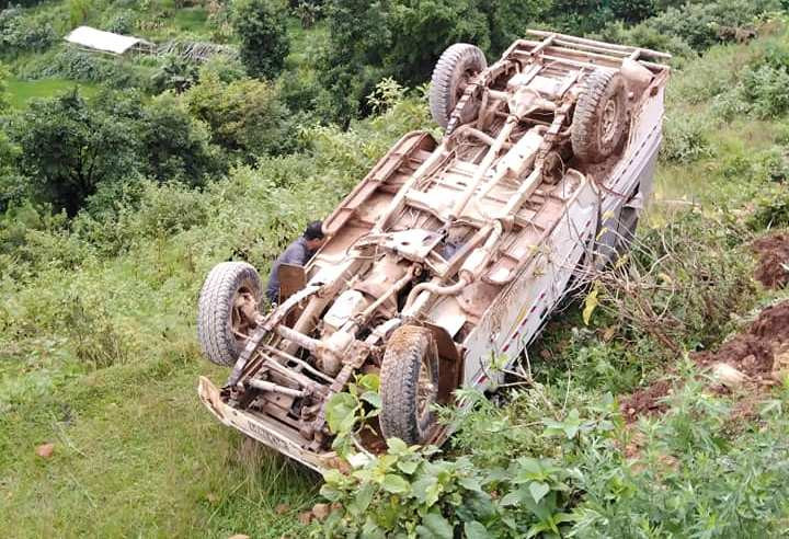 गोरखा पालुङटारमा बोलेरो जीप आज दुर्घटना