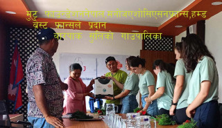 बारपाक सुलिकोट गाउँपालिकालाई भिडियो एक्सरे मेसिन सहित स्वास्थ्य सामाग्री प्रदान