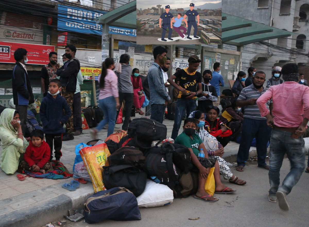 यात्रुको झोला  तानेर  दु : ख दिने ब्यक्तीहरु पक्राउ