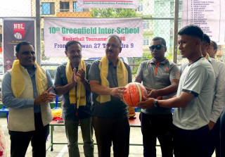 दसौं ग्रिनफिल्ड कप अन्तरविद्यालय बास्केटबल प्रतियोगितामा  सेब र आयोजकले  जित हात पारे