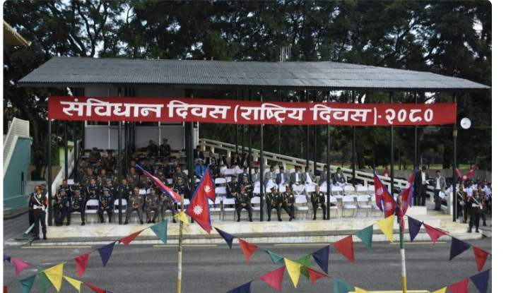 काठमाडौंको टुँडिखेलमा  संविधान दिवस यसरी मनाइदैँ, हेर्नुस केही तस्बिरहरू
