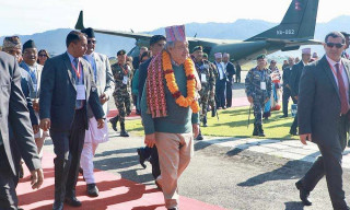 राष्ट्रसङ्घका महासचिव गुटेरेस नेपाली सेनाको जहाजमार्फत पोखरा  पुगे