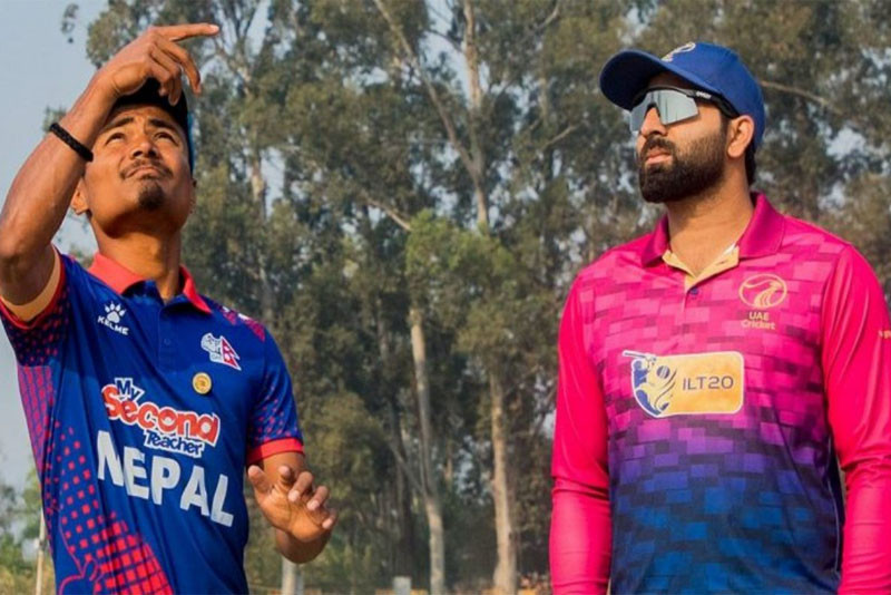 आजको टि २० खेल नेपाल र  यूएई  भिडदैँ