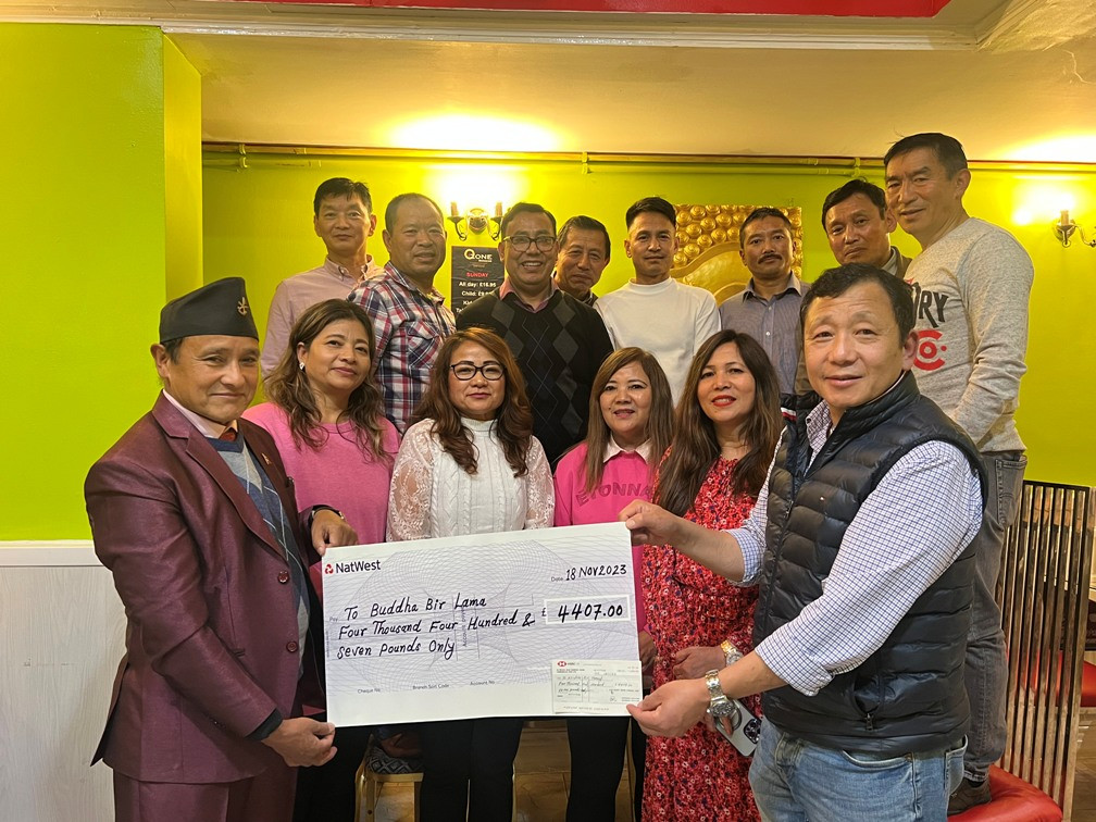 पूर्व धावक एवं गीतकार बुद्धवीर लामा बेलायतमा नगदसहित सम्मानित