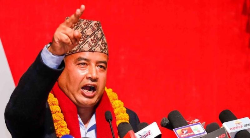 नेता बस्नेतले आजैबाट दुर्गा प्रसाईँ नामको अराजकता समाप्त भएको घोषणा गरे