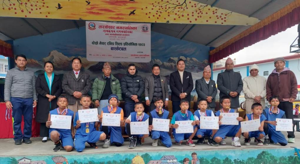 दोश्रो तार्केश्वर मेयर रनिङ शिल्ड खेलकुदको बास्केटबल उपाधि विजेता एन्जल्स हार्ट,भलिबल   फाइनलमा प्रवेश