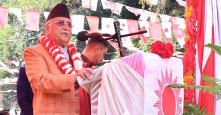 एमालेका अध्यक्ष ओलीले देशको विकासका लागि एमालेको एकल सरकार आवश्यक