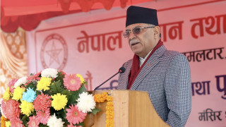 रोल्पाको विकासलाई सरकारले उच्च प्राथमितामा राखेकाे छ : प्रधानमन्त्री  दाहाल