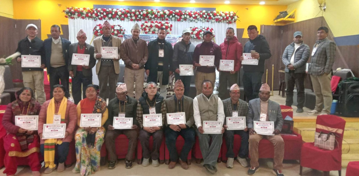 गोरखा शाखाको  रेडक्रस सोसाइटीमा भीमसेनकाजी सभापतिमा निर्वाचित