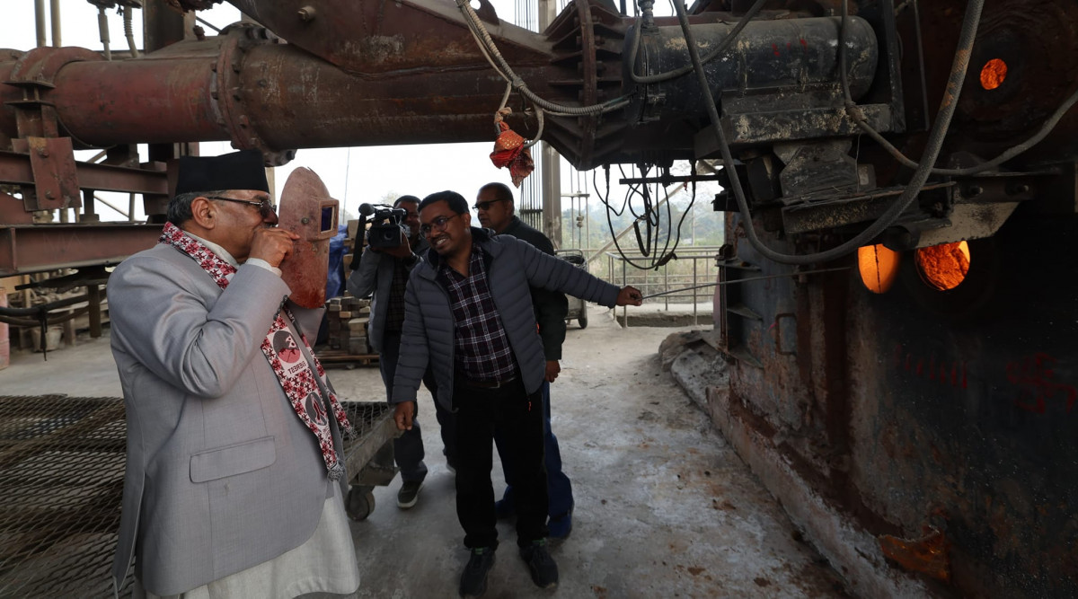 उदयपुर सिमेन्ट उद्योग अवलोकन गर्ने जलजले पुगेए  : प्रधामन्त्री प्रचण्ड