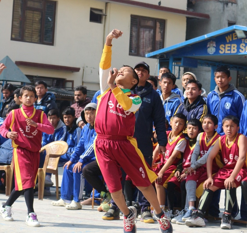 प्रथम सेब अन्तरविद्यालय जुनियर ब्वाइज बास्केटबल प्रतियोगितामा स्किब्स र बीएनए विजयी