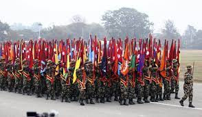 नेपाली सेनाकाे स्थापना दिवसककाे अवसरमा २६१औँ  वार्षिकोत्सव कार्यक्रमका  साथ मनाउँदै : काठमाडाैँ  टुँडिखेलमा