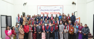राखेप कर्मचारी संघद्वारा पूर्व मन्त्री र राखेप पदाधिकारी सम्मानित