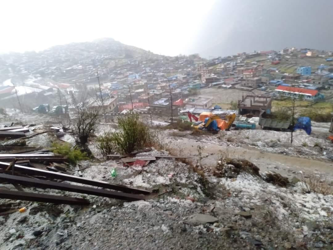 गोरखाको बारपाक र धार्चेमा असिनापानीले अन्नबाली र बाटो बिद्यालयमा क्षती,काहाँ  के — के भयो 