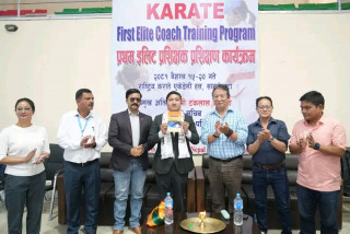 प्रथम एलिट प्रशिक्षक तालिम खेलकुद परिषद्का सदस्य–सचिव टंकलाल घिसिङद्वारा उद्घाटन