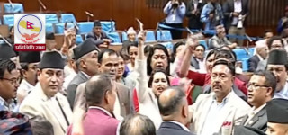विपक्ष दल  नेपाली काँग्रेसले आज पनि प्रतिनिधि सभा बैठकमा अवरोध गरे 