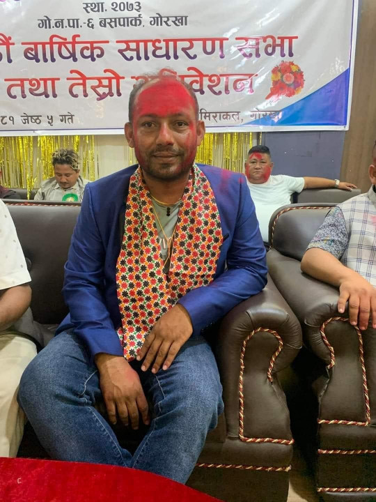 गोरखाका  सुरेन लामिछाने  पुन अध्यक्षमा   निर्वाचित 
