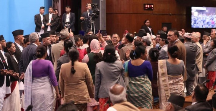 नाराबाजीकाबीच प्रतिनिधि सभाले राष्ट्रपतिलाई धन्यवाद दिने प्रस्ताव पास 