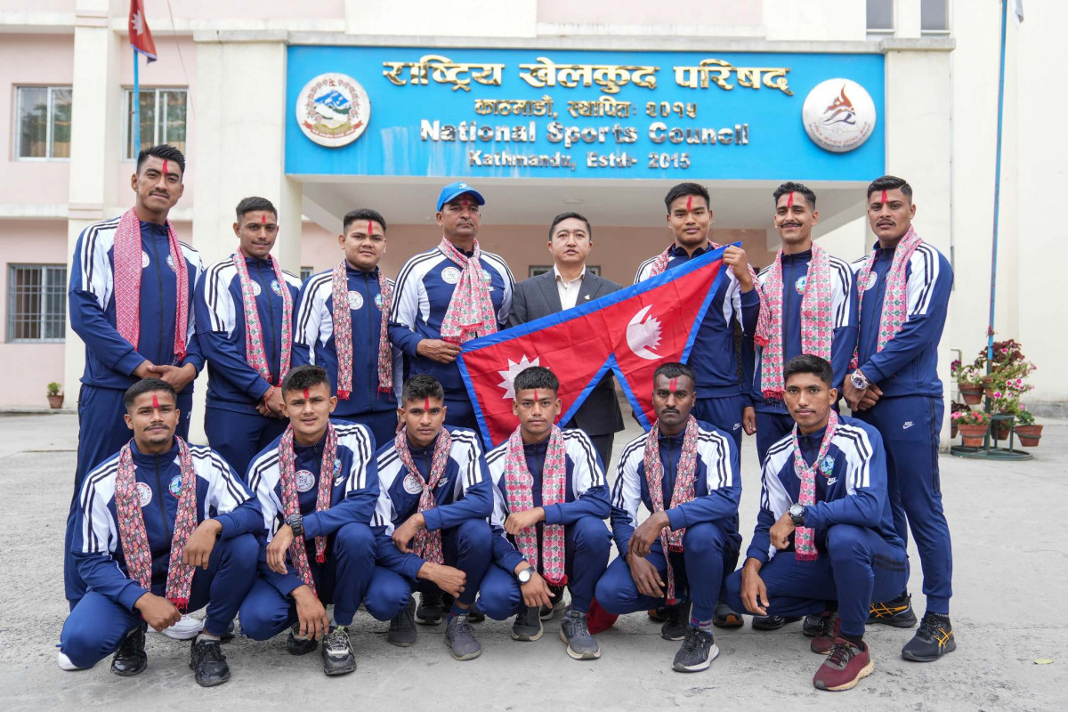  चौथो बंगबन्धु कप पुरुष अन्तर्राष्ट्रिय कबड्डी प्रतियोगितामा सहभागी हुनकबड्डी टोली बंगलादेश प्रस्थान