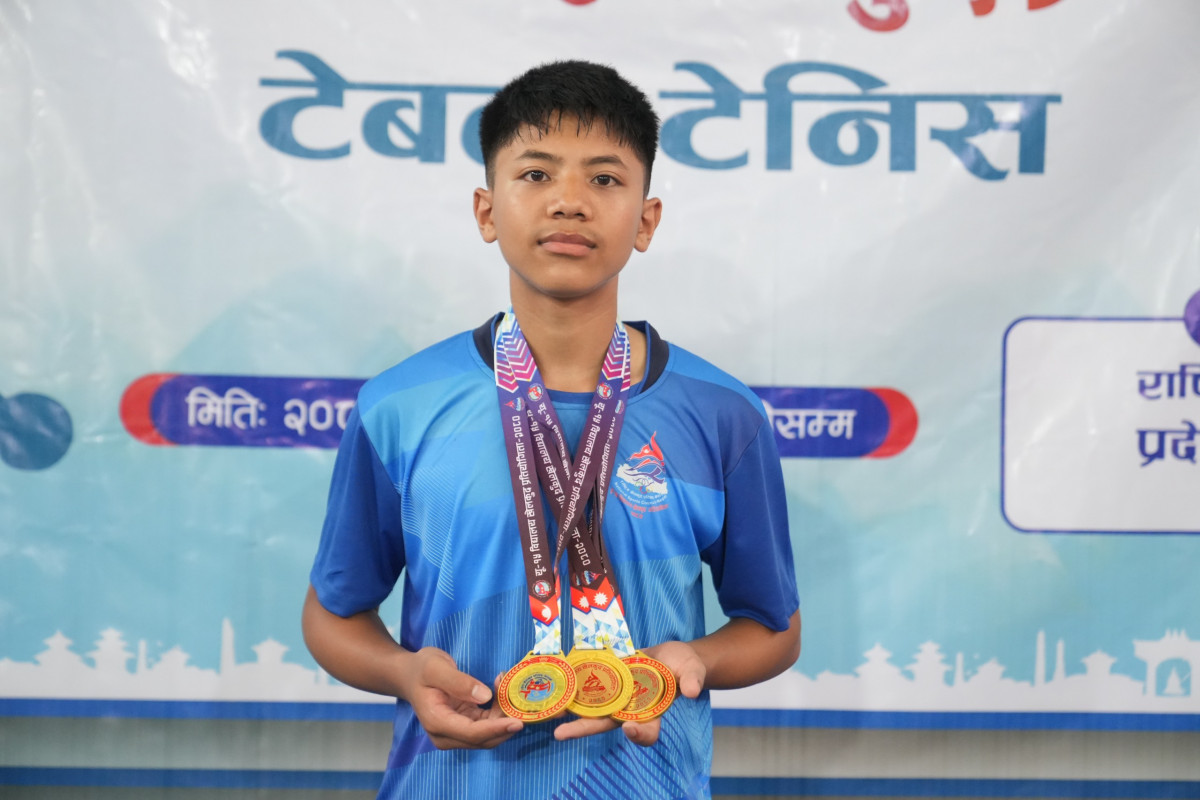 विद्यालय खेलकुदको  टेबलटेनिसमा जयस्नुलाई तीन स्वर्ण