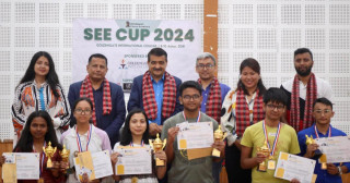  गोल्डेनगेट एसईई कप २०२४ ¥यापिड चेस प्रतियोगिताको उपाधि अभिक शाहले जिते