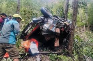 रोल्पाको परेवा छहरामा जीप दुर्घटना हुँदा दुई जनाको मृत्यु 