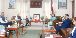  नेपालको पराष्ट्रमन्त्री राणा र भारतीय राजदूत श्रीवास्तवबिच भेटवार्ता