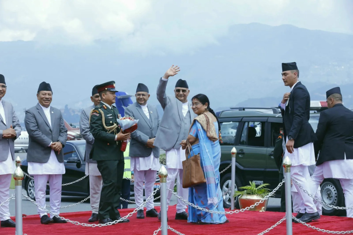  प्रधानमन्त्री केपी शर्मा ओली संयुक्त राज्य अमेरिकाको न्यूयोर्कतर्फ प्रस्थान 