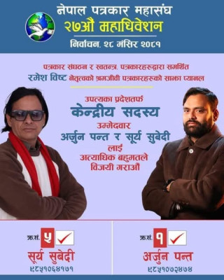  उपत्यकामा महासंघको केन्द्रीय सदस्यमा पन्त र सुवेदी निर्वाचित 