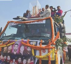 जनकपुर बोल्ट्सका खेलाडीहरुले जनकपुरधाममा ‘ट्रफी परेड’