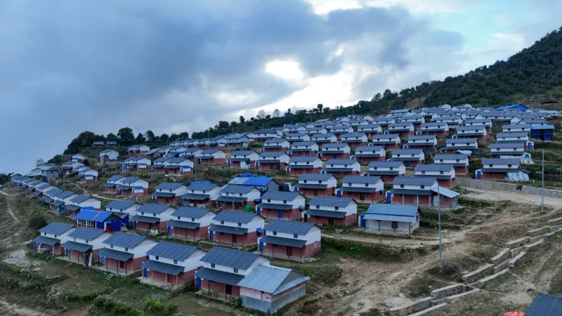 भूकम्प पछि गोरखा बारपाक र लाप्राक पुनर्निर्माणका  बस्तीहरु