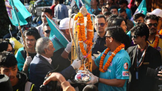 काठमाडौं गोर्खाजद्वारा पाटन र बसन्तपुरमा एनपीएल ट्रफी प्रदर्शन
