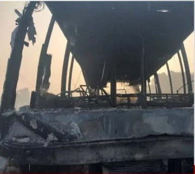 भारतमा बसमा आगो लाग्दा ज्यान गुमाउने महिला गुल्मीकी, दुई जनाको सनाखत हुन सकेन