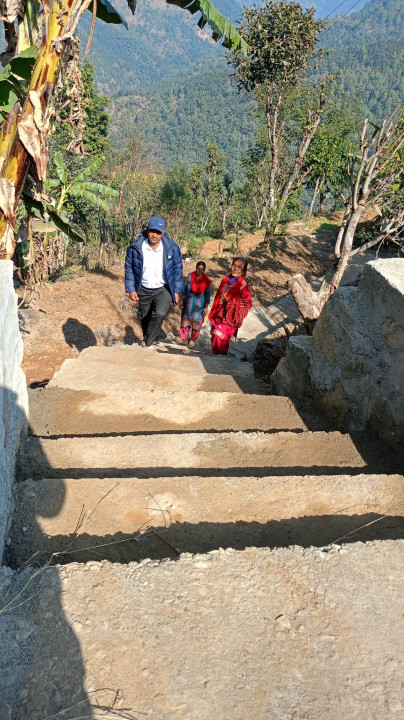 वडागत बजेटबाट पैदल बाटो निर्माण सम्पन्न