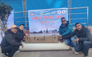 ललितपुर टेबलटेनिसलाई वडा ६ को सहयोग