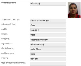 गोरखा क्षेत्र नम्बर १ मा स्वतन्त्रसहित १२ उम्मेदवार चुनावी मैदानमा