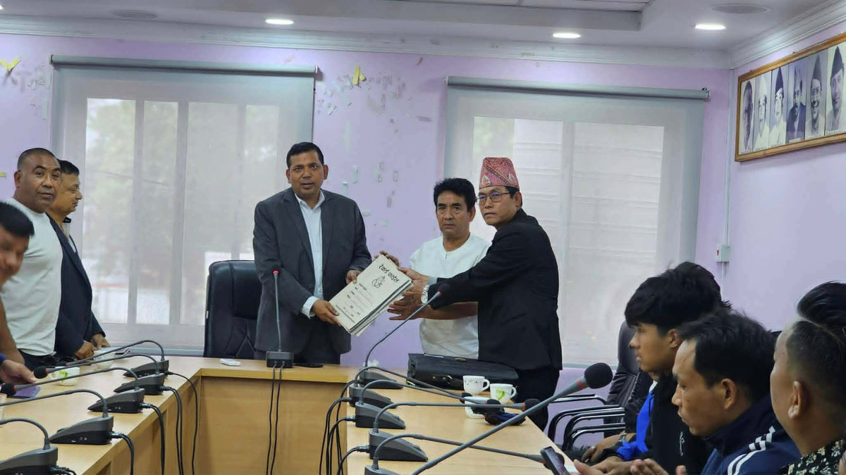 राष्ट्रिय कराँते संघहरूको रिनु प्रक्रियालाई कानुनी रूपमा टुंग्याउन राखेपामा ध्यानाकर्षण पत्र