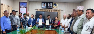 पालुङटारको १३० युनिट भवन सशस्त्र प्रहरीलाई लिजमा दिने सम्झौता