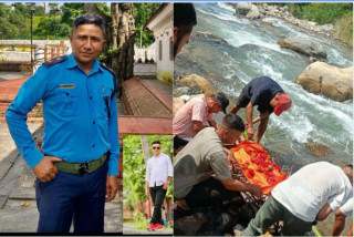 भोटेकोशी बाढीमा बेपत्ता सई अर्जुन थापाको ३६ दिनपछि कुशको शव बनाई अन्त्येष्टि
